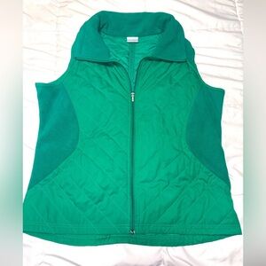 Columbia Benton Springs Fleece Vest Quilted Puffer Packable Low Profile 1X